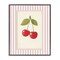 Stupell Industries Delicate Cherries on Stripes Framed Giclee, design by Christine Simpson Art